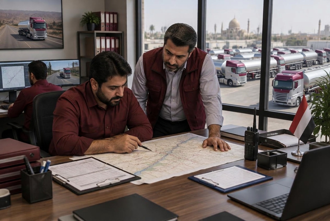 Team coordinating oil tanker routes
